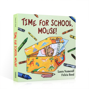 School you Cookies系列新品 give Time 英文原版 for Mouse上学时间到幼儿童英语启蒙图画书绘本 Mouse 亲子睡前故事阅读