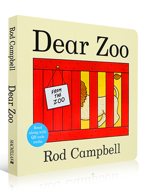【送音频】英文原版纸板翻翻书撕不烂dear zoo亲爱的动物园神奇绘本吴敏兰书单第82本启蒙童书0-3-6岁学前英语早教dearzoo