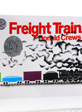送音频英文原版Freight Train火车快跑Donald Crews凯迪克银奖吴敏兰绘本123书单推荐名家获奖绘本平装启蒙睡前故事图画书正版