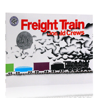 送音频英文原版Freight Train火车快跑Donald Crews凯迪克银奖 吴敏兰绘本123书单推荐 名家获奖绘本 平装 启蒙睡前故事图画书正版