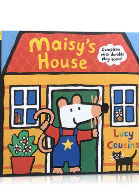 预售英文原版进口绘本小鼠波波立体书Maisy's House : Complete with Durable Play Scene早教益智撕不烂纸板操作书亲子互动3-6岁