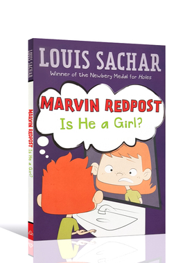英文原版Marvin Redpost#3 Is He a Girl麻烦精马文:他是女孩吗 儿童幽默搞笑故事桥梁章节书Holes别有洞天同作者Louis Sachar