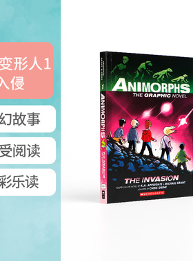 英文原版Animorphs Graphix #1 The Invasion动物变形人1 入侵 Animorphs系列平装科幻小说故事书 青少年课外阅读文学读物12岁以上