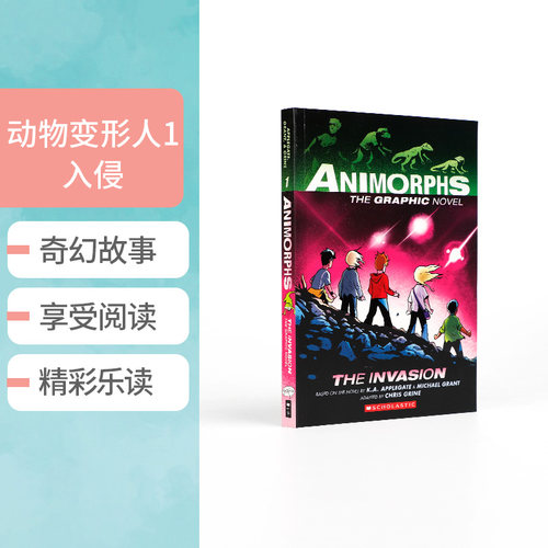 英文原版Animorphs Graphix #1 The Invasion动物变形人1 入侵 Animorphs系列平装科幻小说故事书 青少年课外阅读文学读物12岁以上