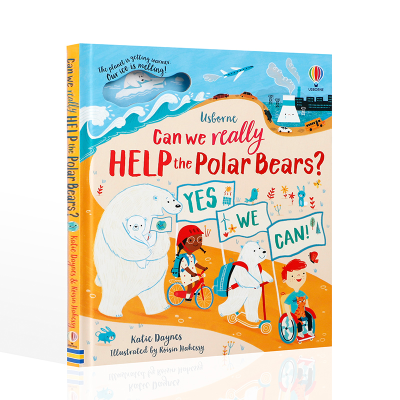 英文原版Can We Really Help The Polar Bears?我们真的可以帮助北极熊吗 Usborne尤斯伯恩出版幼儿启蒙绘本睡前故事书洞洞书