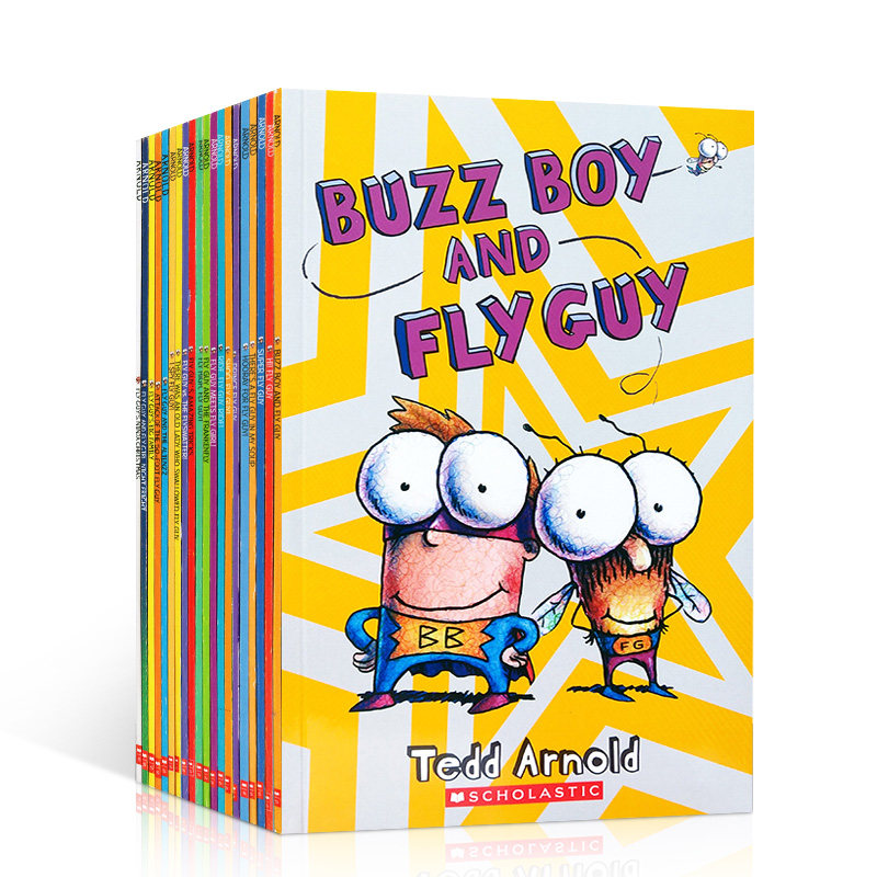 【支持毛毛虫点读笔】Hi Fly Guy苍蝇小子全套20册全彩英语初级章节桥梁书Scholastic学乐儿童幽默搞笑阅读读物英文原版进口FlyGuy图片