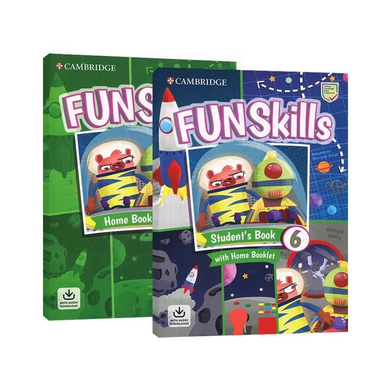 英文原版Fun Skills Student's Pack with Home Skills Booklet Level 6 Fun Skills 6学生套装(主课本+练习册)剑桥少儿英语备考书