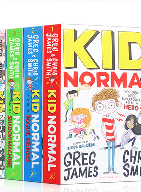 麻瓜小子4册 Kid Normal 学生章节桥梁书超级英雄英文原版独立阅读入门系列章节书插图故事书冒险小说7~12岁