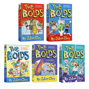 英文原版小说Bolds博尔德一家系列Bolds Go Wild/in Trouble/on Holiday/to the Rescue Go Green Go 滑稽搞笑插图故事书