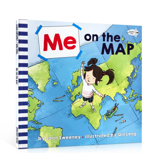 英文原版绘本Me on the Map从地图上找到我 吴敏兰绘本123第115本 儿童科普认知地理位置图画书英文阅读育儿学前教育童书