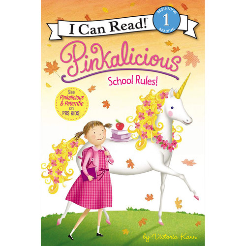 英文原版进口Pinkalicious: School Rules粉红公主：学校规则I Can Read Level 1 3-6岁幼儿图画故事书 儿童英语课外分级阅读读物