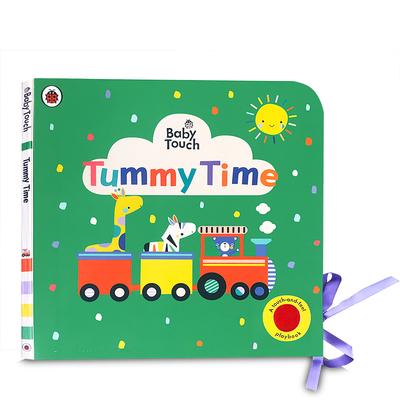 英文原版Baby Touch: Tummy Time宝宝触摸书:趴在肚子上的时间0-3幼儿Peekaboo躲猫猫Rainbow彩虹Playbook触摸书婴儿早教babytouch