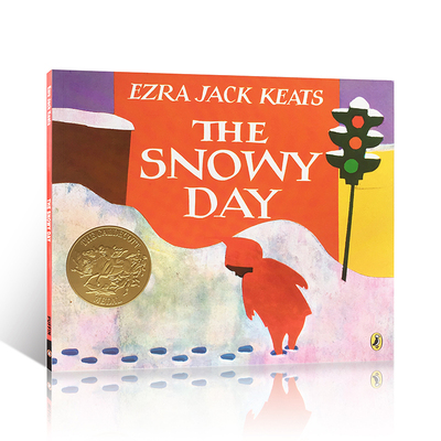 送音频英文原版凯迪克金奖儿童绘本大开The Snowy Day下雪天少儿英语入门启蒙进口正版图书平装廖彩杏书单推荐Christmas圣诞节