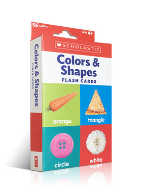 Grades PreK-3 英文原版Colors & Shapes 颜色与形状 丰富多彩的双面闪卡片 提高儿童的认知度 4-6-8岁 亲子互动英语单词卡片