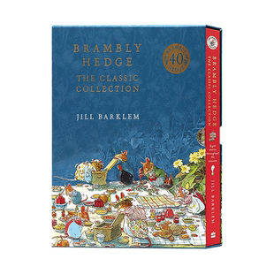 英文原版 Brambly Hedge Complete Collection 野蔷薇村的故事 8故事合集 精装 野蔷薇村的故事 40周年盒装纪念版