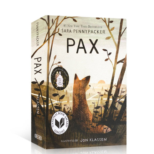 英文原版Pax小狐狸毛边书派克斯外国文学小说世界名著经典读物《纽约时报》畅销书青春成长英语课外阅读书Jon Klassen插画