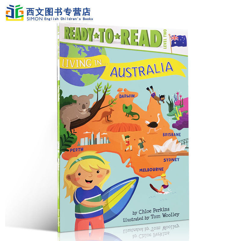 预售英文原版绘本 Living in . . . Australia 生活在澳大利亚 5-7岁儿童分级阅读提升英语阅读能力 辅导训练图画故事正版进口图书