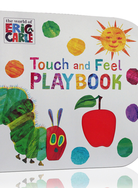 进口英文原版绘本world of Eric Carle The Very Hungry Caterpillar: Touch and Feel playbook触摸书饥饿的毛毛虫张湘君