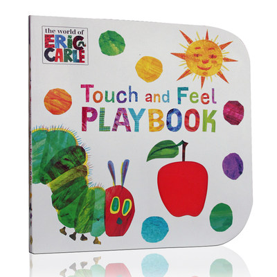 进口英文原版绘本world of Eric Carle The Very Hungry Caterpillar: Touch and Feel playbook触摸书饥饿的毛毛虫张湘君