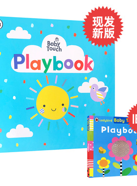 进口英文原版Baby Touch: Playbook 玩玩书触摸书幼儿认知启蒙读物Peekaboo躲猫猫Rainbow彩虹Playbook婴儿早教babytouch
