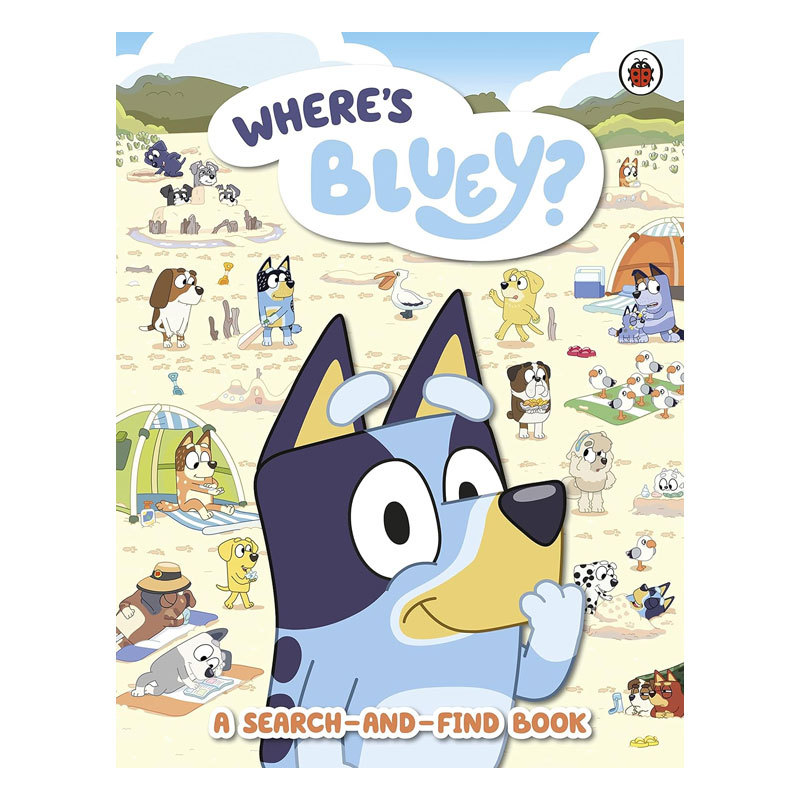 预售英文原版 Bluey: Where's Bluey? 找找布鲁伊 小蓝狗布鲁伊找找看互动游戏书 亲子共读启蒙平装绘本 4-8岁