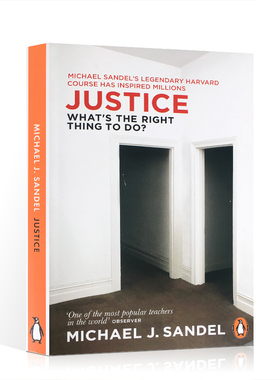 预售英文原版Michael J.Sandel Justice:What's the Right Thing to Do公正:做哪些事是正确迈克尔桑德尔公开课逻辑思维人生哲理