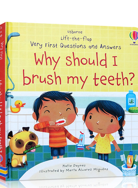 Usborne出品 问与答翻翻书 我为什么要刷牙 Why Should I Brush My Teeth 英文原版绘本早教科普科学知识 幼儿习惯培养 纸板书