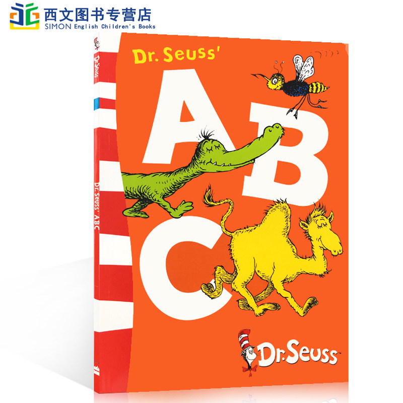 送音频英文原版 Dr. Seuss's ABC苏斯博士儿童学习字母廖彩杏书单入门字母经典绘本儿童启蒙英语图书2-6亲子读物_虎窝淘