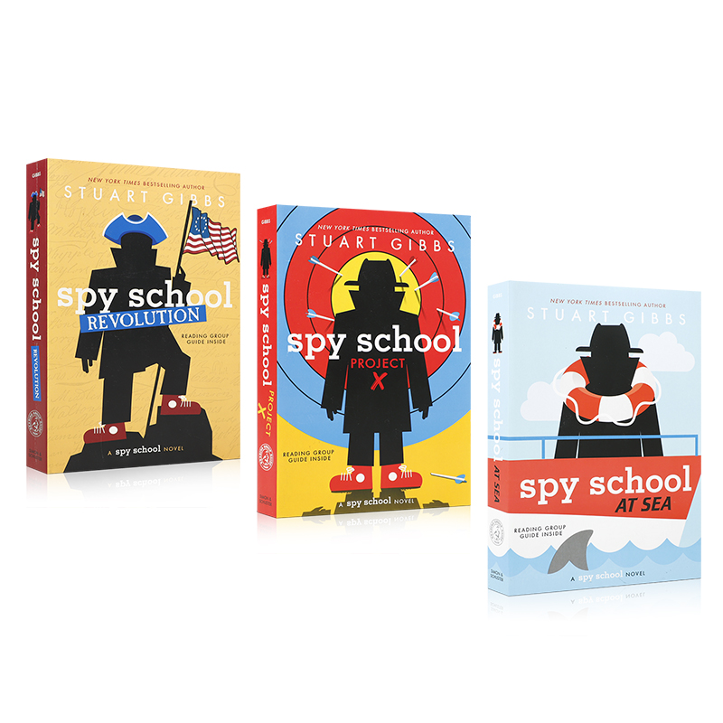 间谍学校 系列8-10册(3本)Spy School #8 Revolution/#9 At Sea/#10 Project X 10-14岁儿童启蒙侦探推理畅销系列桥梁/章节书