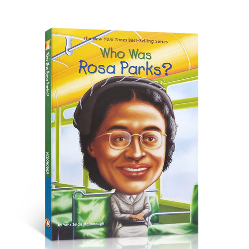 预售英文原版  谁是罗莎·帕克斯 Who Was Rosa Parks Who Was/Is 系列美国名人传记 儿童科普文学 桥梁章节书 学生英语课外阅读