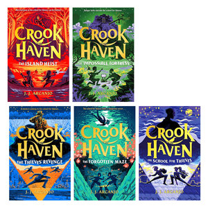 英文原版盗贼学校1 2 3 4 5Crookhaven骗徒港：The School for Thieves、Forgotten Maze、Island Heist水石奖入围10-14岁平装