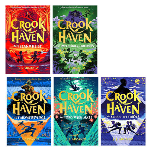 英文原版盗贼学校1 2 3 4 5Crookhaven骗徒港：The School for Thieves、Forgotten Maze、Island Heist水石奖入围10-14岁平装