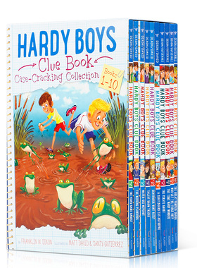英文原版Hardy Boys Clue Book Case-Cracking Collection 1-10 哈迪兄弟线索书10册 少儿探险英语阅读故事书 儿童初级章节桥梁书
