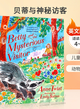英文原版Betty and the Mysterious Visitor 贝蒂与神秘访客 英国插画师Emily Sutton儿童绘本 动物故事平装生活体验 4-8岁