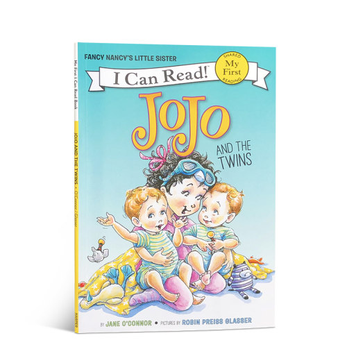 预售I Can Read系列女孩绘本英文原版Fancy Nancy系列漂亮的南希: JoJo and the Twins 儿童英语启蒙分级读物 亲子阅读图画书