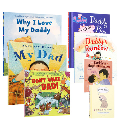 英文原版父亲节必读亲子绘本 系列7本 Why I Love My Daddy/My Dad/Daddy Pig's Words of Wisdom/Daddy's Hugs and Snuggles