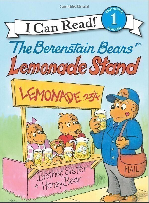 英文原版I can read Berenstain Bears' Lemonade Stand贝贝熊的柠檬水站分级阅读绘本