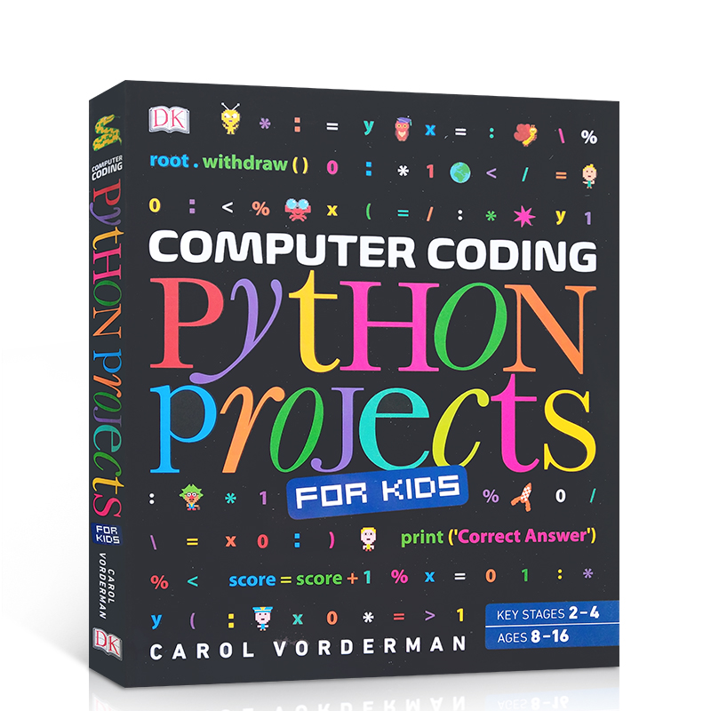 DK儿童Python程序编程图解指南 英文原版 Computer Coding Python Projects for Kids DK儿童编程语言学习系列 英文版英语书籍