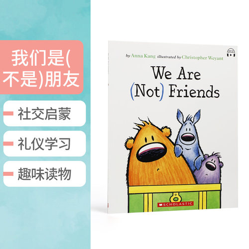 英文原版We Are (Not) Friends (with audio on StoryPlus) 我们是(不是)朋友平装绘本低幼儿童英语启蒙友谊故事图画书正版