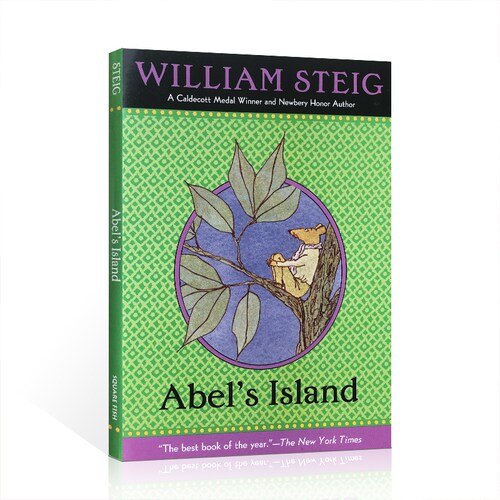 英文原版进口小说Abel's Island阿贝的荒岛小老鼠漂流记荒岛求生纽伯瑞银奖少儿童英语课外桥梁读物William Steig威廉史塔克