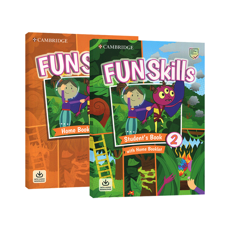 Fun Skills 2020新版剑桥少儿英语YLE考试二级官方备考书 funskills 2 学生用书套装 英文原版 剑桥英语考试教材 pre A1 starter