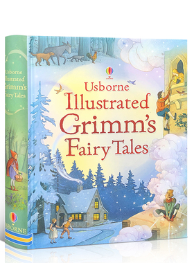 英文原版格林童话经典故事绘本Usborne Illustrated Grimms' Fairy Tales15个故事合集精装大开儿童文学读物全彩插图正版书