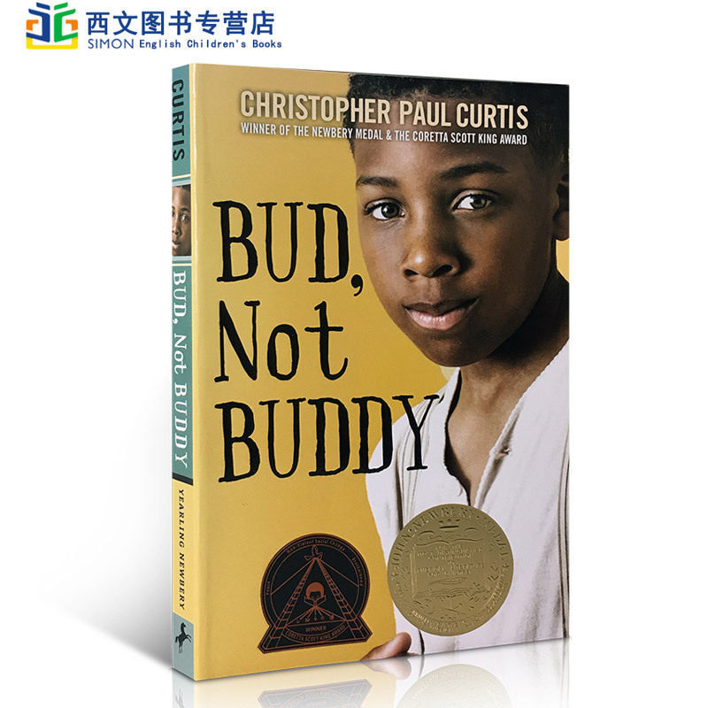 英文原版Bud, Not Buddy 我叫巴德,不叫巴弟纽伯瑞奖 8-12岁儿童英语阅读图画故事书进口正版国外获奖小说送音频