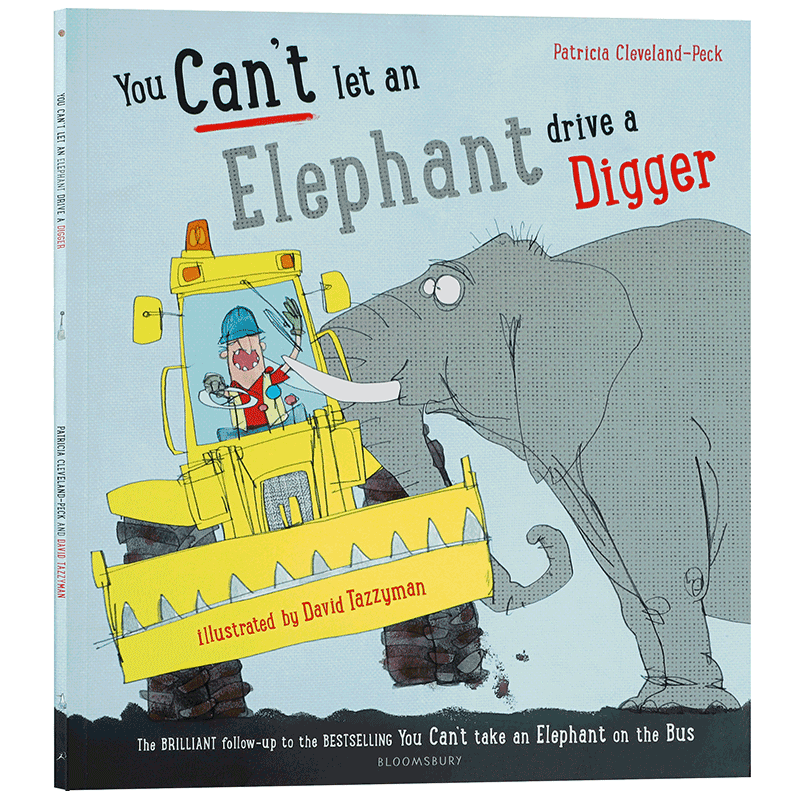 英文原版进口 你不能让大象开挖掘机 You Can't Let an Elephant Drive a Digger 儿童英语启蒙平装绘本幽默搞笑故事亲子图画书