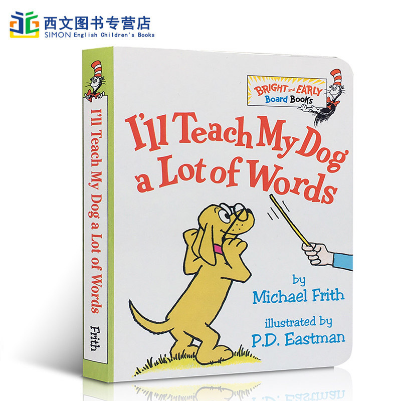 英文原版I'll Teach My Dog a Lot of 100 Words我教狗狗很多词 启蒙纸板书撕不烂单词汇学习100个单词常青藤爸爸P.D. Eastman,书籍/杂志/报纸,儿童读物原版书,淘宝优惠券,粉丝福利购,淘宝优惠卷