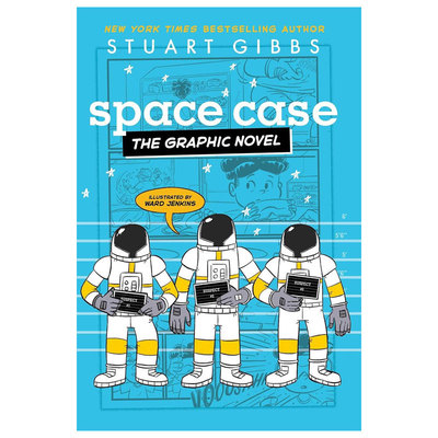 英文原版Space Case the Graphic Novel月球基地阿尔法漫画畅销小说改编漫画全彩漫画 幽默悬疑 太空冒险平装漫画8-12岁