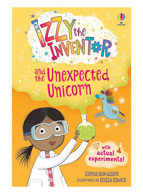 预售英文原版Izzy the Inventor and the Unexpected Unicorn发明家伊兹和独角兽科学与魔法在STEM冒险故事相遇插图故事 平装