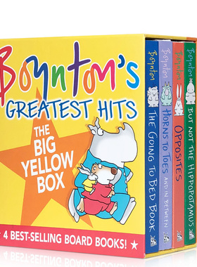 送音频故事宝盒经久不衰4册The Going to Bed Book Sandra Boynton's Greatest Hits桑德拉博因顿Moo,Baa,La LaLa入门启蒙绘本