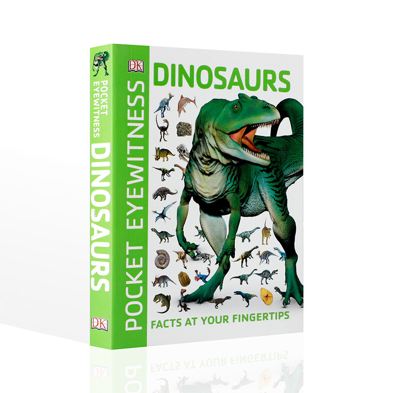 原版Dinosaurs恐龙 触手可及的事实英语书籍百科全书 DK出版少儿科普百科全书 10-14岁中小学生英语课外阅读读物 平装图鉴书