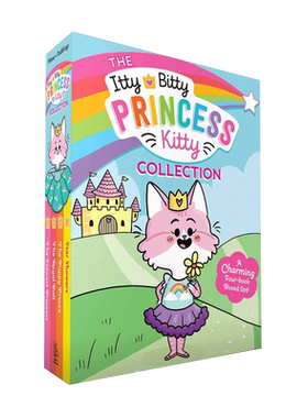原版 The Itty Bitty Princess Kitty Collection 1-4 4册盒装 小猫公主4册   9-12岁儿童宝宝益智阅读进阶桥梁章节书 平装